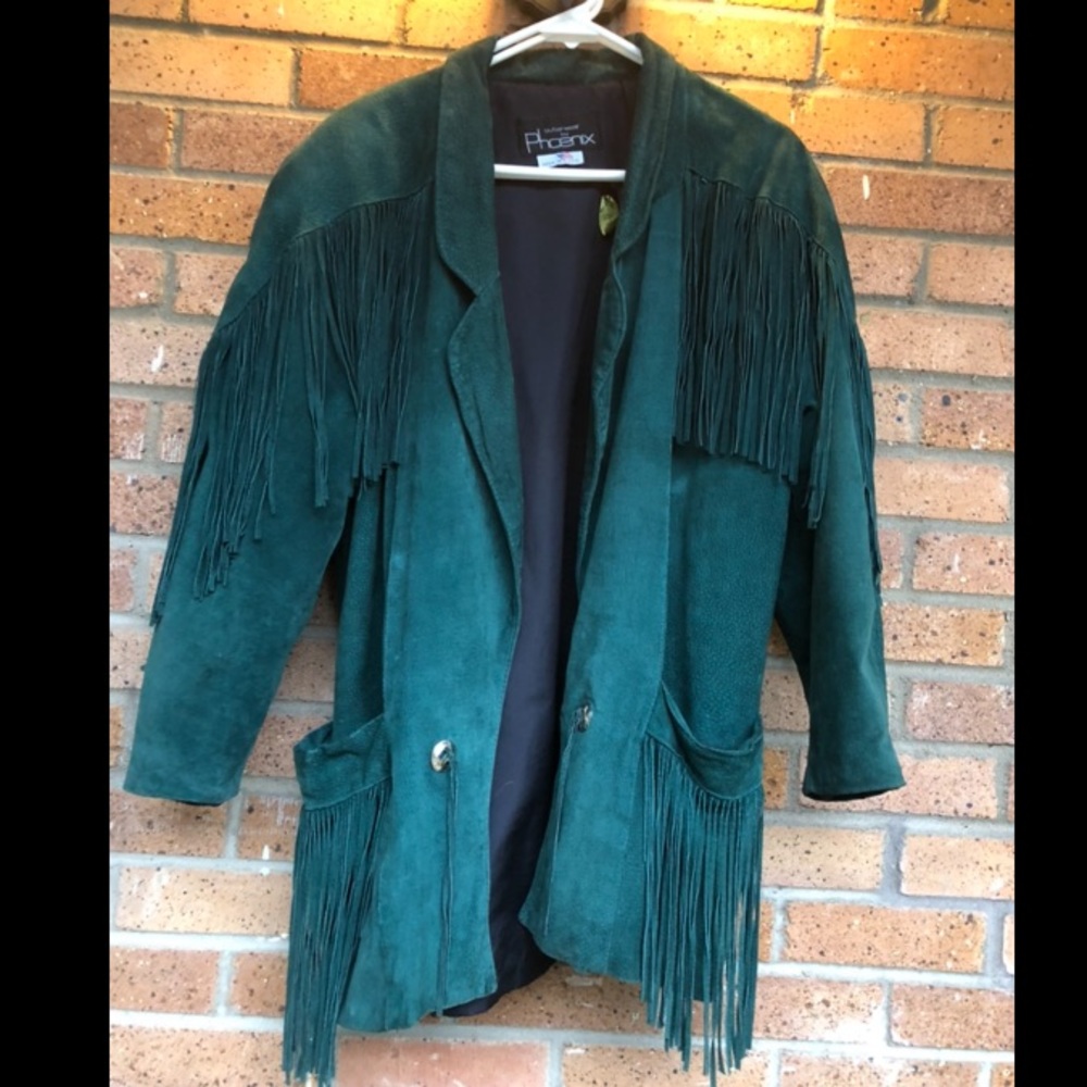 Vintage Fringe Leather Jacket
